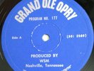 Rare 1960's WSM GRAND OLE OPRY Radio Show 177 LP Bill Monroe Hank Snow  Browns