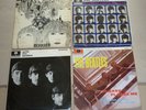 4 Beatles Y&B Mono Parlophone LPs Please Please Me Revolver Hard Days With The