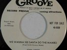 r&b christmas 45 JOHN GREER We Wanna See Santa Do The Mambo GROOVE VG+ HEAR wlp