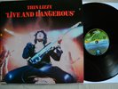 Thin Lizzy Live & Dangerous Vertigo 6641-807 UK Press Vinyl slade 2-LP 1978 EX