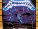 Metallica Ride the Lightning LP, Orig 2nd press  Megaforce/Elektra Thrash...