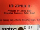 LED ZEPPELIN III - 1st PRESS 1970 - PETER GRANT CREDIT ON LABEL - Vinyl LP RARE