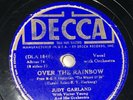 Over the Rainbow/The Jitterbug 78 rpm Decca Judy Garland Wizard of Oz 1939