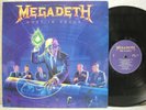 Megadeth Rust in Peace 1991 LP Picture & Lyric W/Insert EX   NM Promo