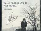 WOLFGANG AMBROS + alles andere zählt mehr ...  -  LP mit original Autogramm