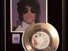PRINCE WHEN DOVES CRY GOLD RECORD RARE 45 PM  & SLEEVE NON RIAA AWARD