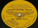 Ground Observer Corps Radio Spots COC USAF WWII COUNTRY Jim Reeves, Ernest Tubb