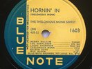 Thelonious Monk Sextet Hornin' In / Carolina Moon Blue Note 1603 78