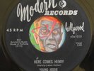 HEAR Young Jessie 45 Here Comes Henry / Oochie Coochie EX MODERN 1010 R&B rocker