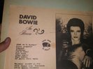 David bowie rare vinyl POOR. oct 20 72 santa monica civic BLUE VINYL