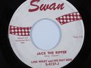 Instrumental Rockabilly Tittyshaker 45 LINK WRAY Jack The Ripper SWAN HEAR