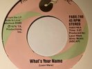 70s/Modern Soul - LEON WARE -What's your name - 1978 US FABULOUS VG+