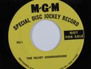 Rock Radio Spot 45 VELVET UNDERGROUND Special Disc Jockey Record MGM promo HEAR