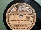 GRAND PRIX DU DISQUE Arthur Honegger conducts Symphonie No 3 liturgique 4x78 RPM