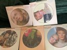 David Bowie 5 Picture Disc Vinyl Albums Inc Ziggy,Hunky.Aladdin,Pinups,Diamond