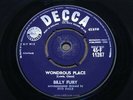 BILLY FURY   Wondrous Place   NR MINT   DECCA 11267   Popcorn Soulful Dancer 196