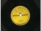 Sun yellow/brown 78rpm Record 261 Carl Perkins Matchbox / Your True Love