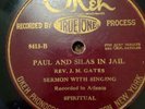 Paul And Silas In Jail Rev. J. M. Gates Sermon With Singing 78