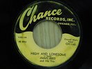 Jimmy Reed 45 High And Lonesome bw Roll And Rhumba on Chance