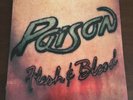 Poison - Flesh & Blood Vinyl Greek Press 1990 Banned Cover LP Enigma ORG Rare EX