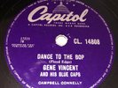 Gene Vincent 78rpm. Dance to the Bop.