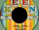 VALIANTS Frieda, Frieda / Please Wait My Love 45rpm Keen 1958 West Coast doo-wop