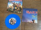 Iron Maiden The Trooper 7” Blue Vinyl With Poster