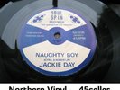 JACKIE DAY 'Naughty Boy' RARE NM Northern Soul 45