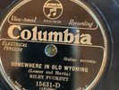 Columbia 15631D Riley Puckett SOMEWHERE IN OLD WYOMING 1930 V+ 78 rpm