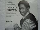 Dennis Brown ?– No Man Is An Island LP Studio One LP Record Vinyl