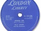 Rare 1958 BILLY WARD & his Dominoes Rock’n Roll 78 RPM Record. Jennie Lee