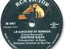 Super Rare 1959 JOSÉPHINE BAKER French 78 RPM Record. Le marchand de bonheur