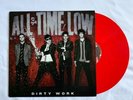 All Time Low - Dirty Work RED W/ WHITE SPLATTER Vinyl LP