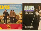 ELVIS PRESLEY-POST 1977 45s  PLUS A BONUS FREE GOLDEN VINYL HOUND DOG.