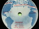 BILL JUSTIS (Raunchy / Midnite Man) ROCK  78 RPM  RECORD