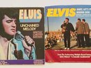 ELVIS PRESLEY-3 x POST 1977 45s PLUS A BONUS FREE GOLDEN VINYL HOUND DOG.