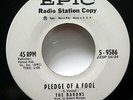 BARONS 45 Pledge of Fool Dont Go Away EPIC Promo VG++ doowop  #1332