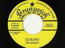 Buddy Holly 45 - Crickets - It's So Easy  - Brunswick - mp3 - promo