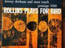 SONNY ROLLINS PLAYS FOR BIRD/PRESTIGE PRLP-7095/446 W./RVG /DG/KENNY DORHAM