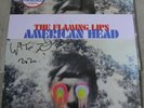 THE FLAMING LIPS - AMERICAN HEAD TRI-COLOUR LP VINYL RECORD & SIGNED PRINT