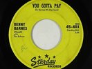 Rockabilly 45 - Benny Barnes with the Echoes - You Gotta Pay - Starday - mp3