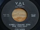 Clara Warner -Lord I Thank You For This Day- Gospel 45 on Val - Hear