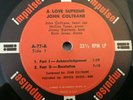 Mono John Coltrane A Love Supreme Impulse  A-77 Van Gelder 1965 OG LP Only