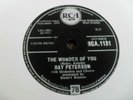 RAY PETERSON: THE WONDER OF YOU 1959 RCA 78RPM EX+++ VERY RARE & HARD TO FIND