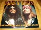 GUNS N ROSES 2 LP Everybody's Ass Is Up For Grabs 1987 Appetite For Destruction