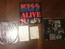 KISS Alive II 2Lp 1977 1st Press NBLP 7076-2  WITH TATTOO & MERCH ORDER FORM