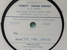 THE  LAST  DECADE    TWO SIDED ACETATE ON   DEROY SOUND DERVICE