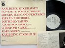 JAPAN PROMO OS-2373-CA- STOCKHAUSEN- Kontakte/Refrain LP Aloys Kontarsky Piano