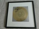 Framed and Signed BAY CITY ROLLERS  Gold FLEXI-DISC 