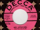 ROCKABILLY ORIGINAL: VIC WILDER-Hey Little Girl/My Love For You DECCA PROMO